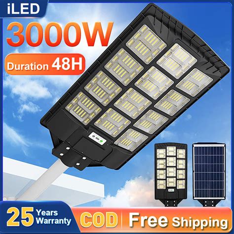solar street light 1000W 3000W outdoor solar light waterproof .